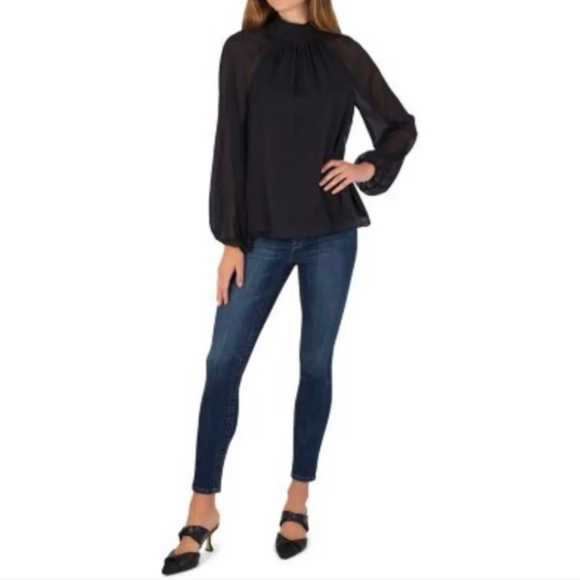 JOIE Womens Long Sleeve V Neck Blouse